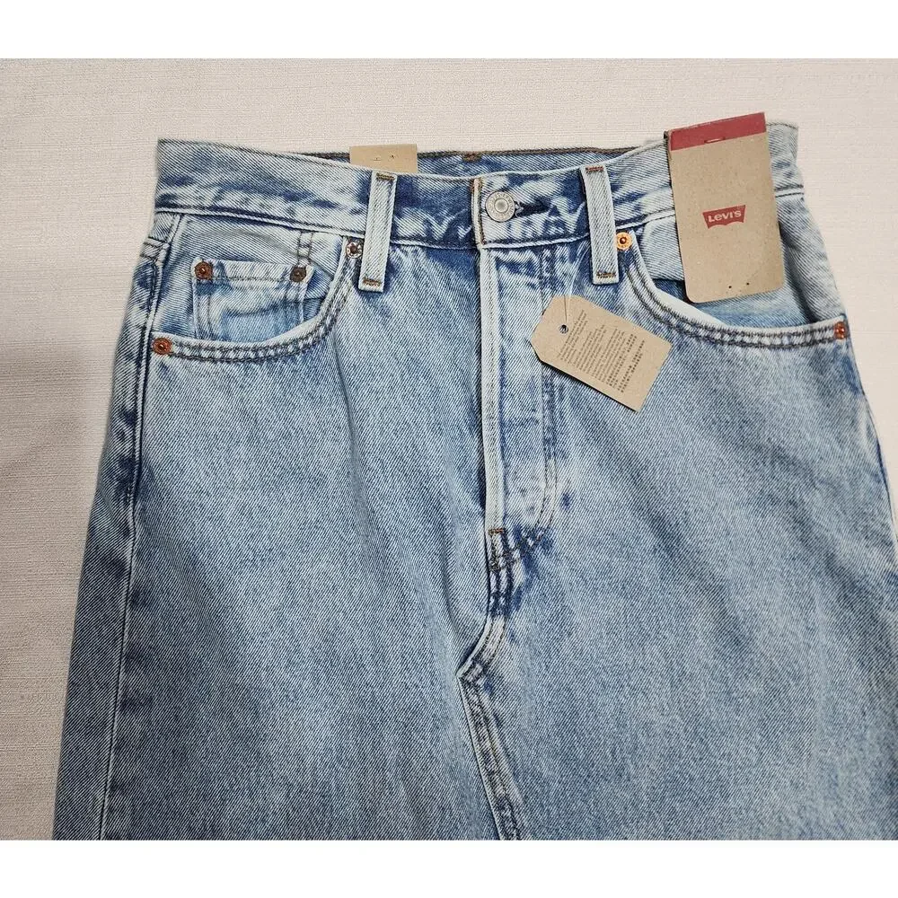 Levi's skirt slide slit waist 25'' button-fly